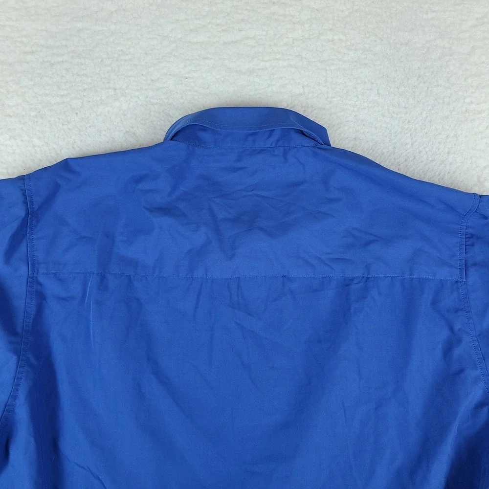 DIXXON Shirt Mens 2X Blue Performance Bamboo Series D-LUX Preppy Button Up